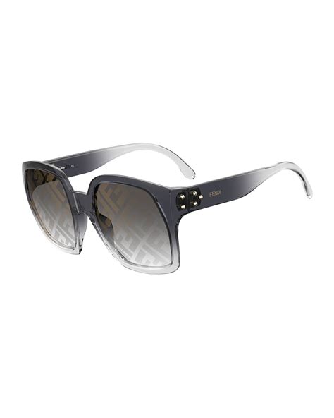 fendi square metal ff lenses sunglasses|fendi unisex sunglasses.